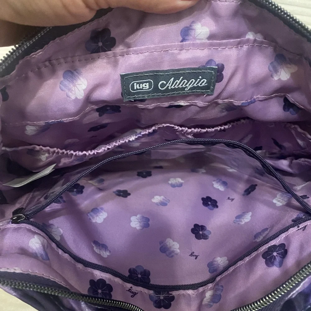 Lug Adagio Purple Tie-dye‎ Crossbody Bag Easy Care